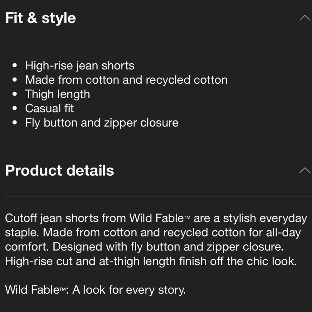 NWT WILF FABLE high rise shorts - Picture 9 of 9